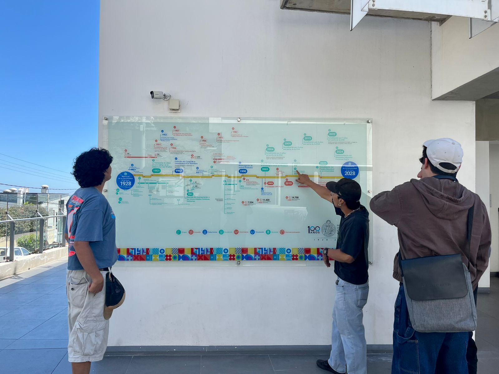 Intervención visual del Centenario en campus y sedes PUCV